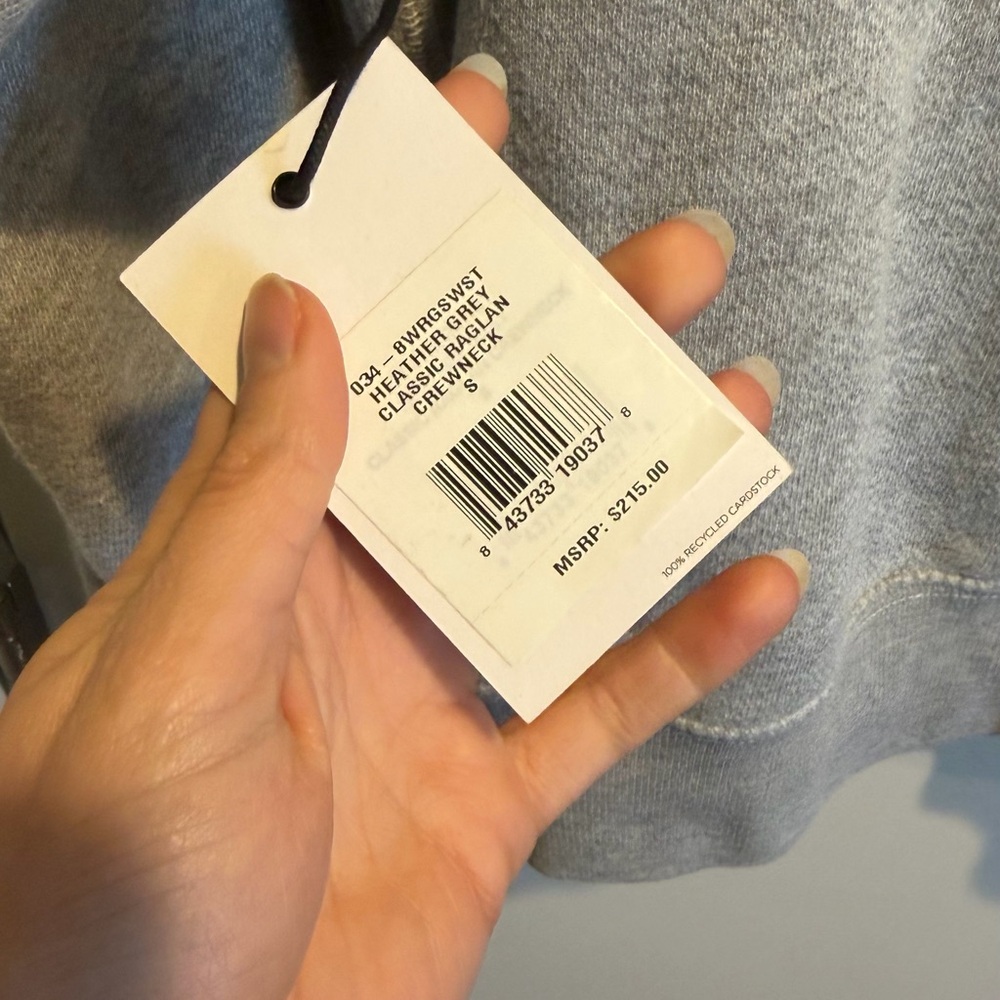 Hanes Re/Done Heather Gray Sweatshirt - Picture 4 of 5